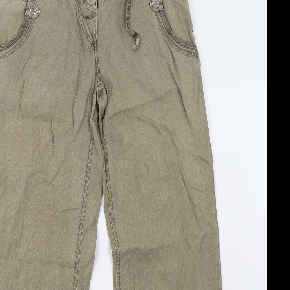 Preworn Womens Green   Trousers  Size 10 L32 in
