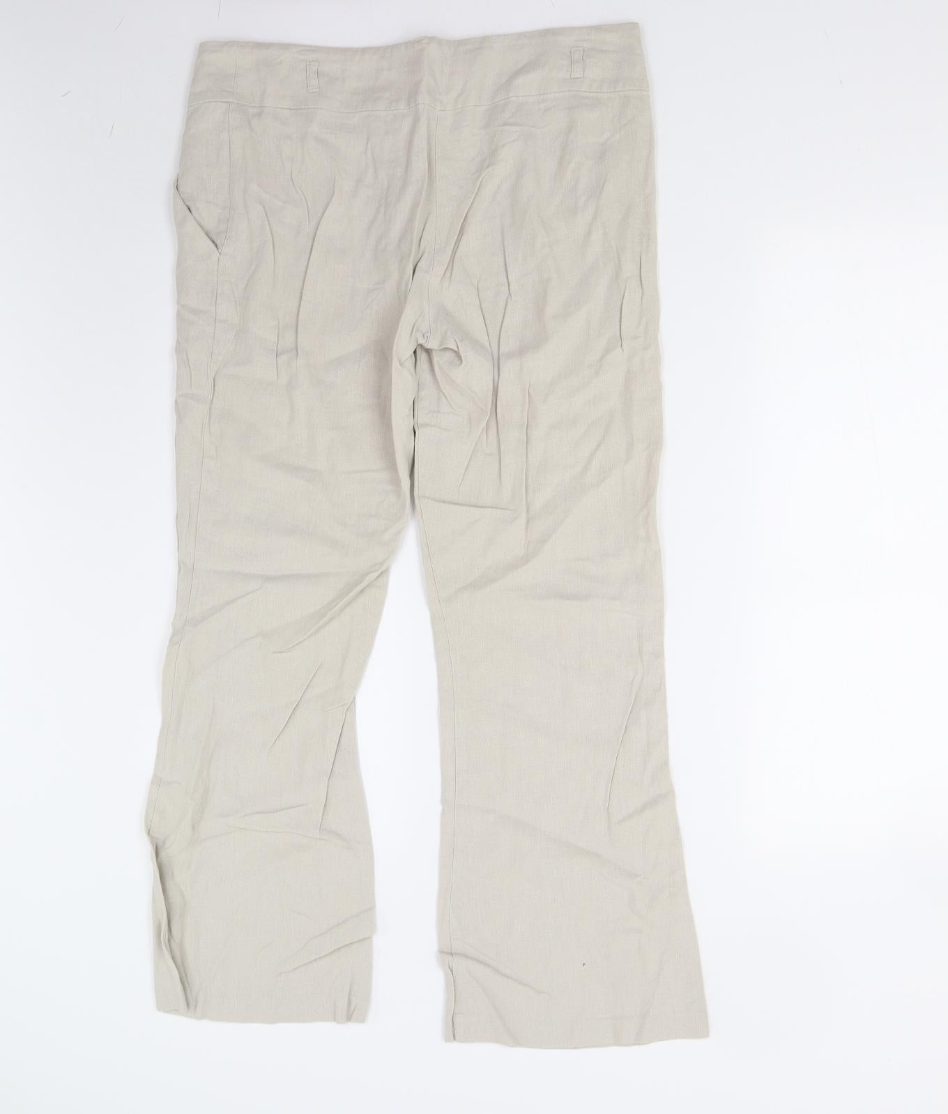 George Womens Beige   Trousers  Size 12 L28 in