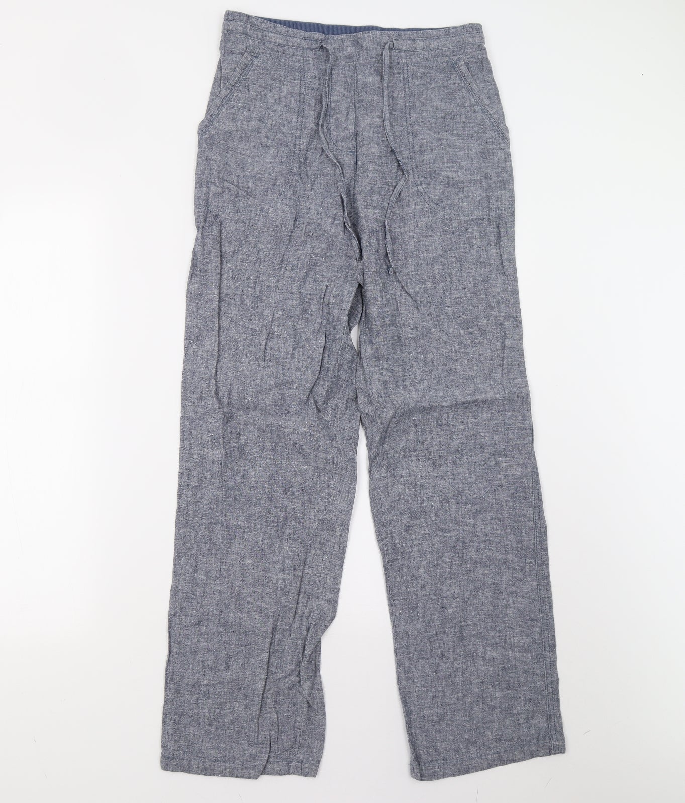 BM Collection Womens Blue   Trousers  Size 10 L29 in