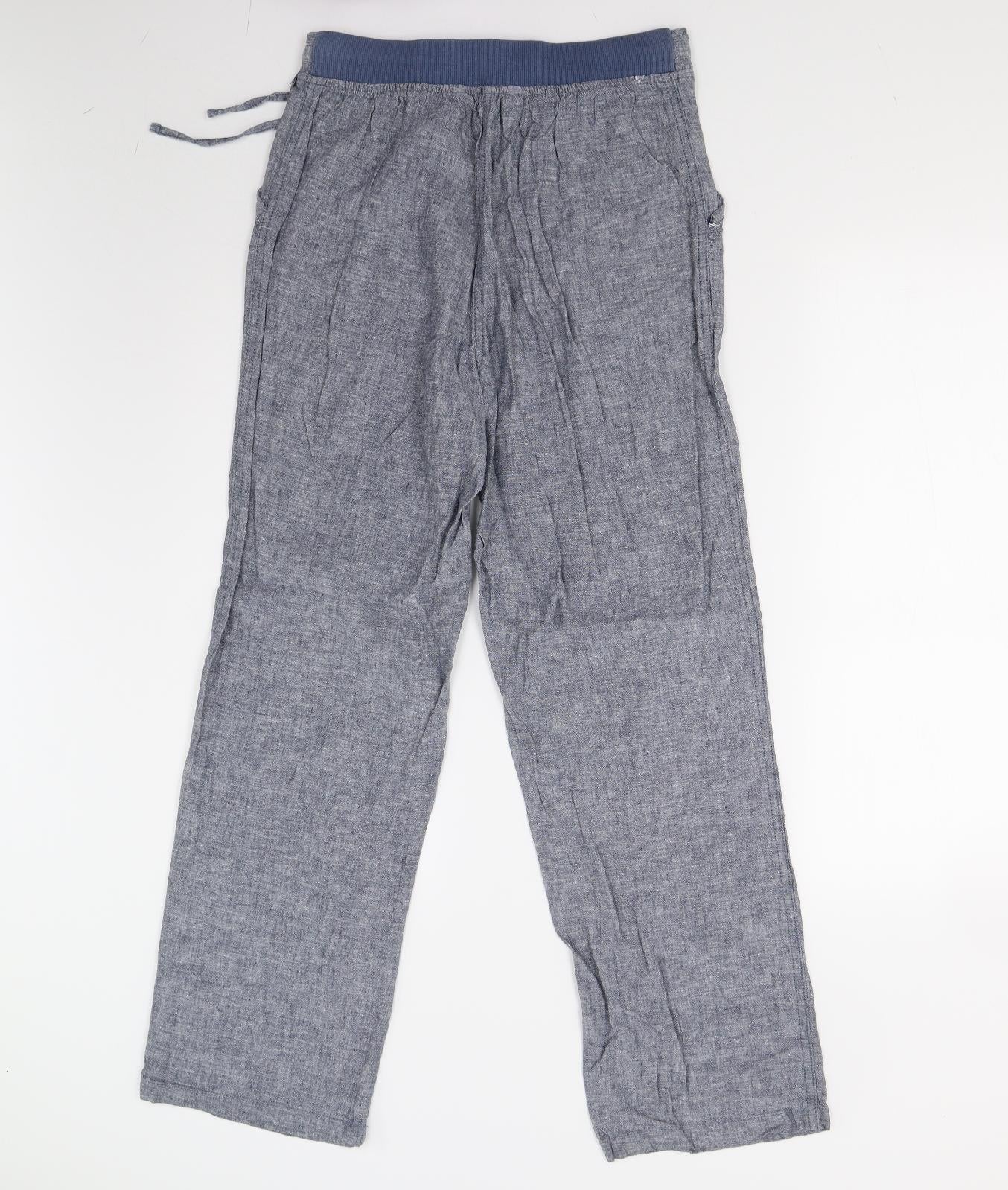 BM Collection Womens Blue   Trousers  Size 10 L29 in