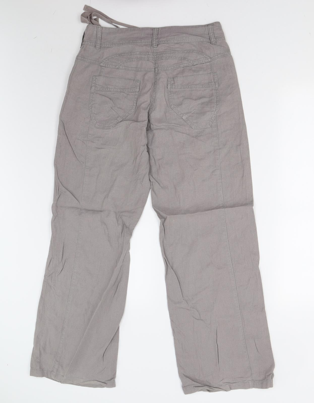 NEXT Womens Grey   Trousers  Size 8 L29 in