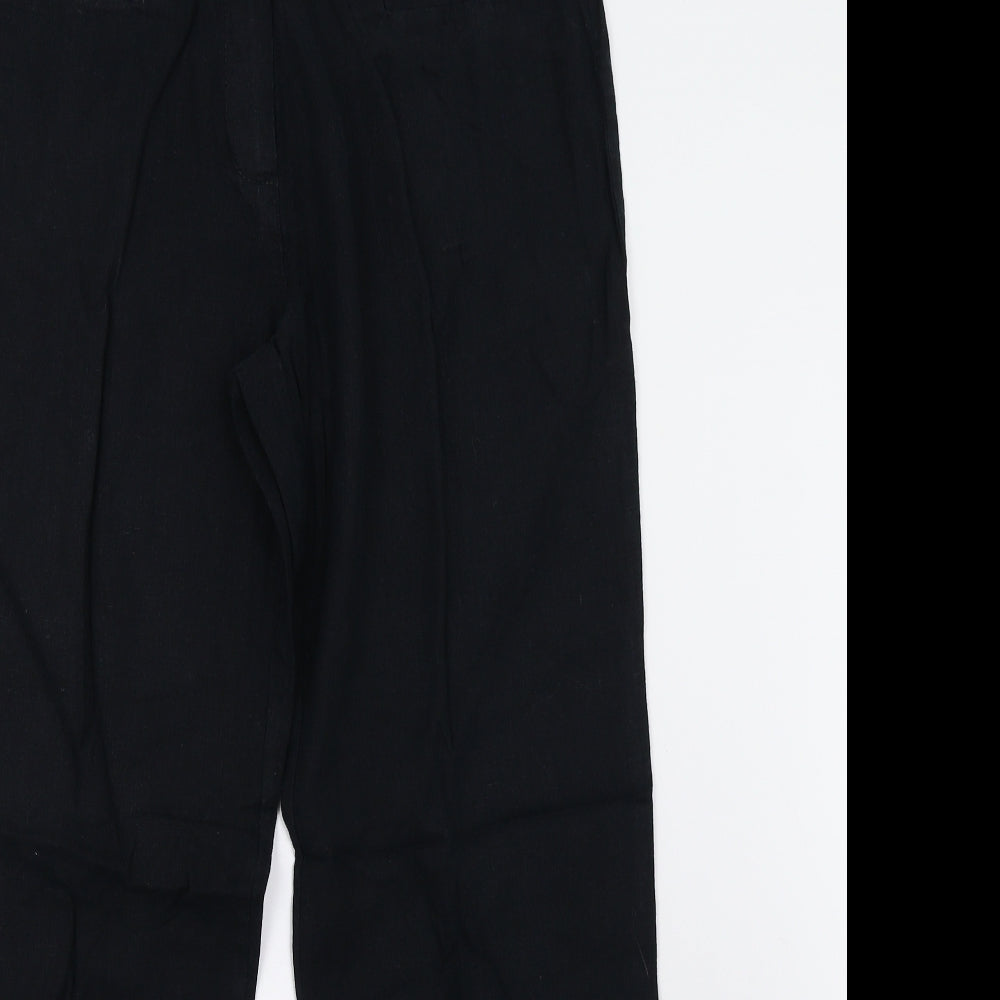 M&S Womens Black   Trousers  Size 14 L30 in