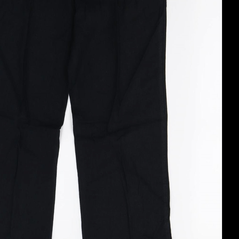 M&S Womens Black   Trousers  Size 14 L30 in
