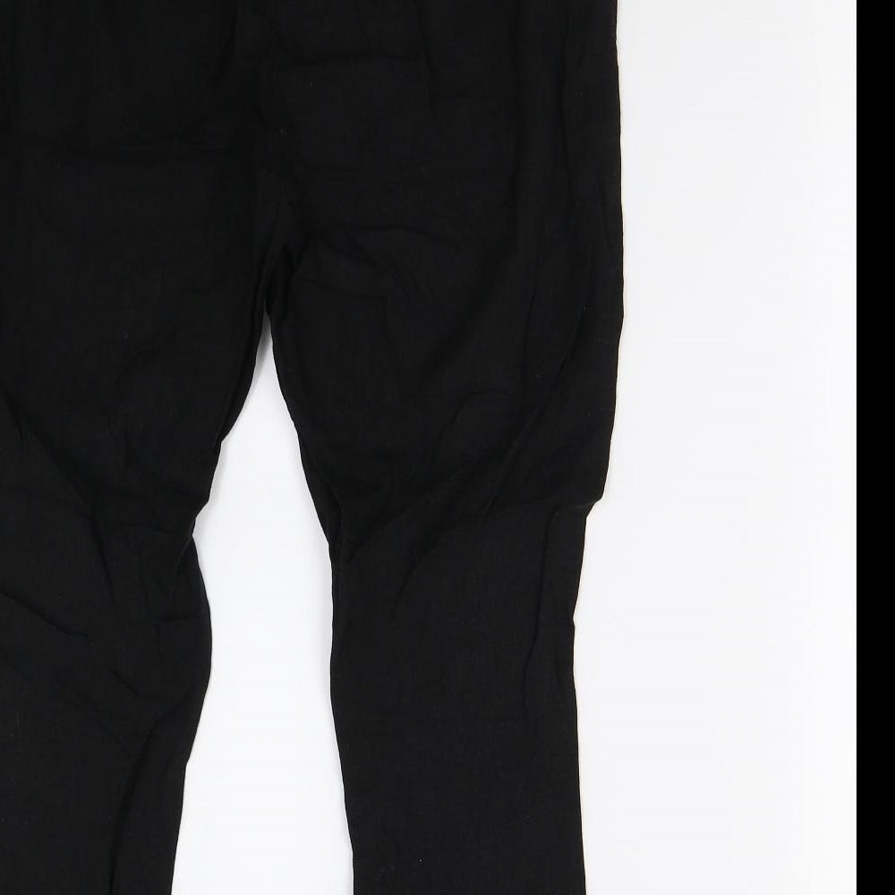 ASOS Womens Black   Cropped Trousers Size 12 L25 in