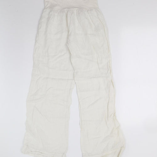 Preworn Womens Ivory   Trousers  Size 10 L29 in