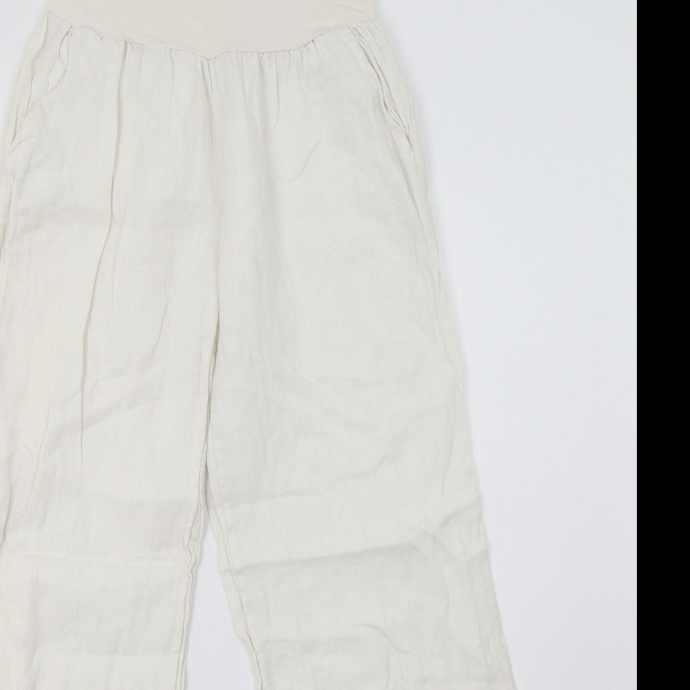 Preworn Womens Ivory   Trousers  Size 10 L29 in