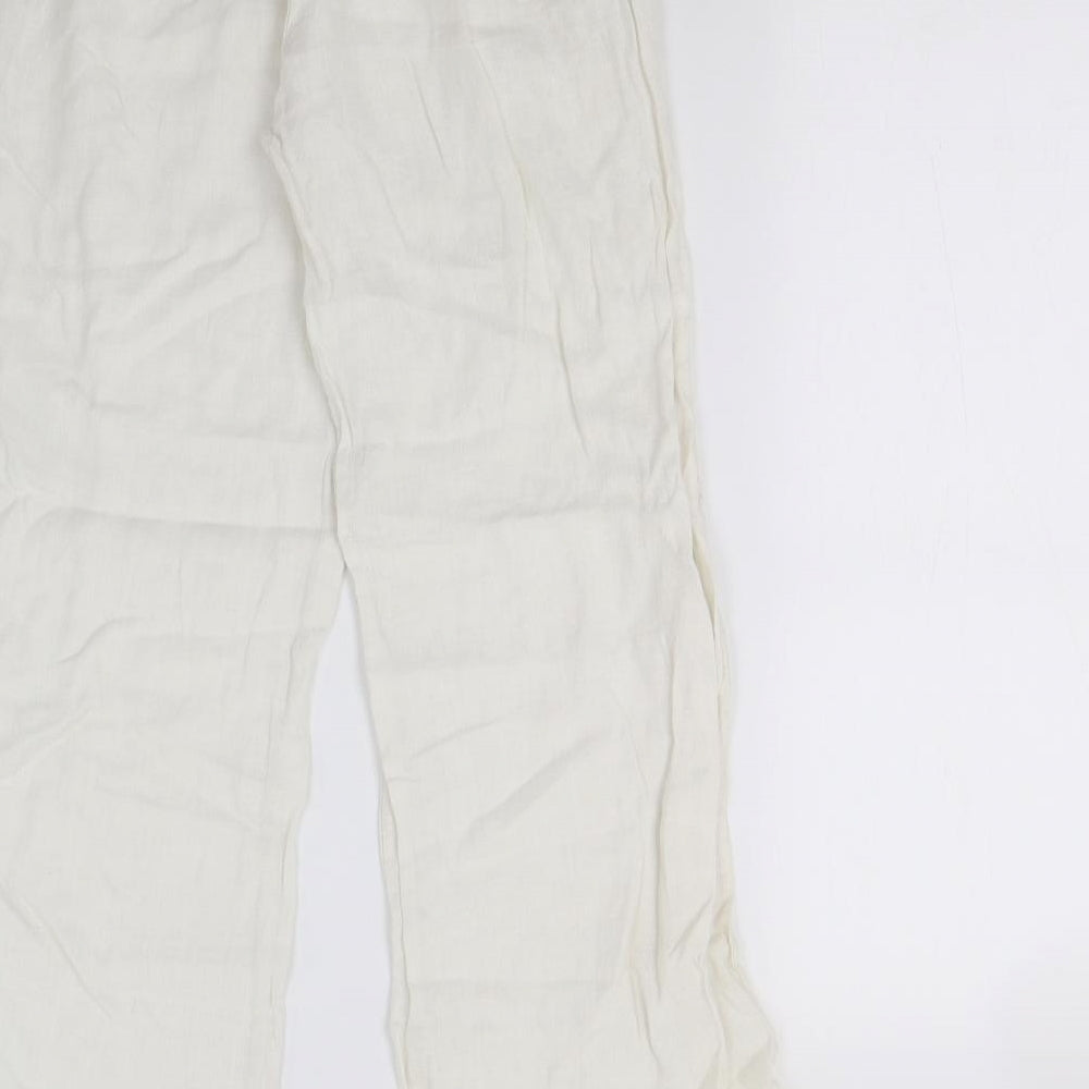 Preworn Womens Ivory   Trousers  Size 10 L29 in
