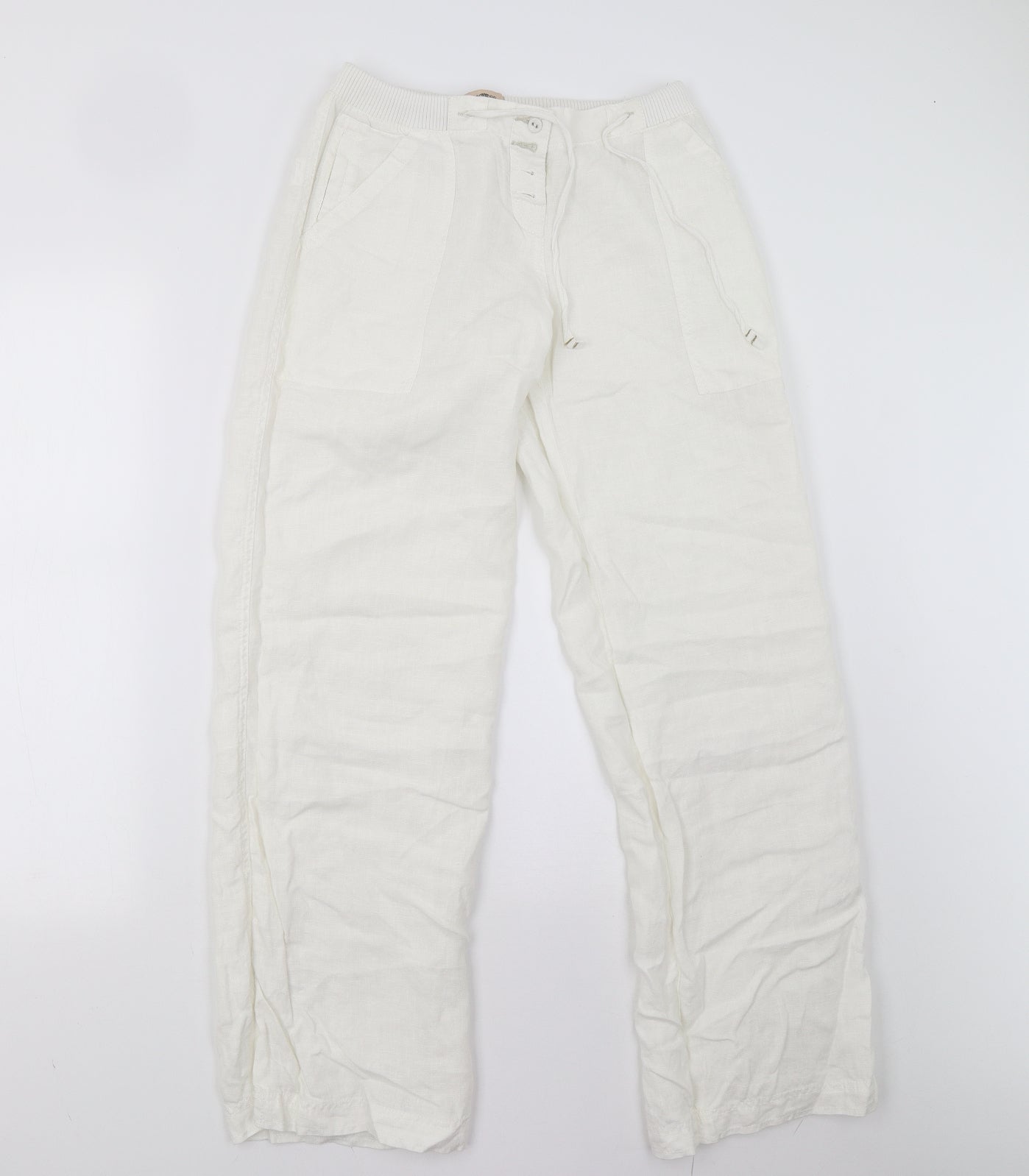 River Island Womens White   Trousers  Size 10 L31 in