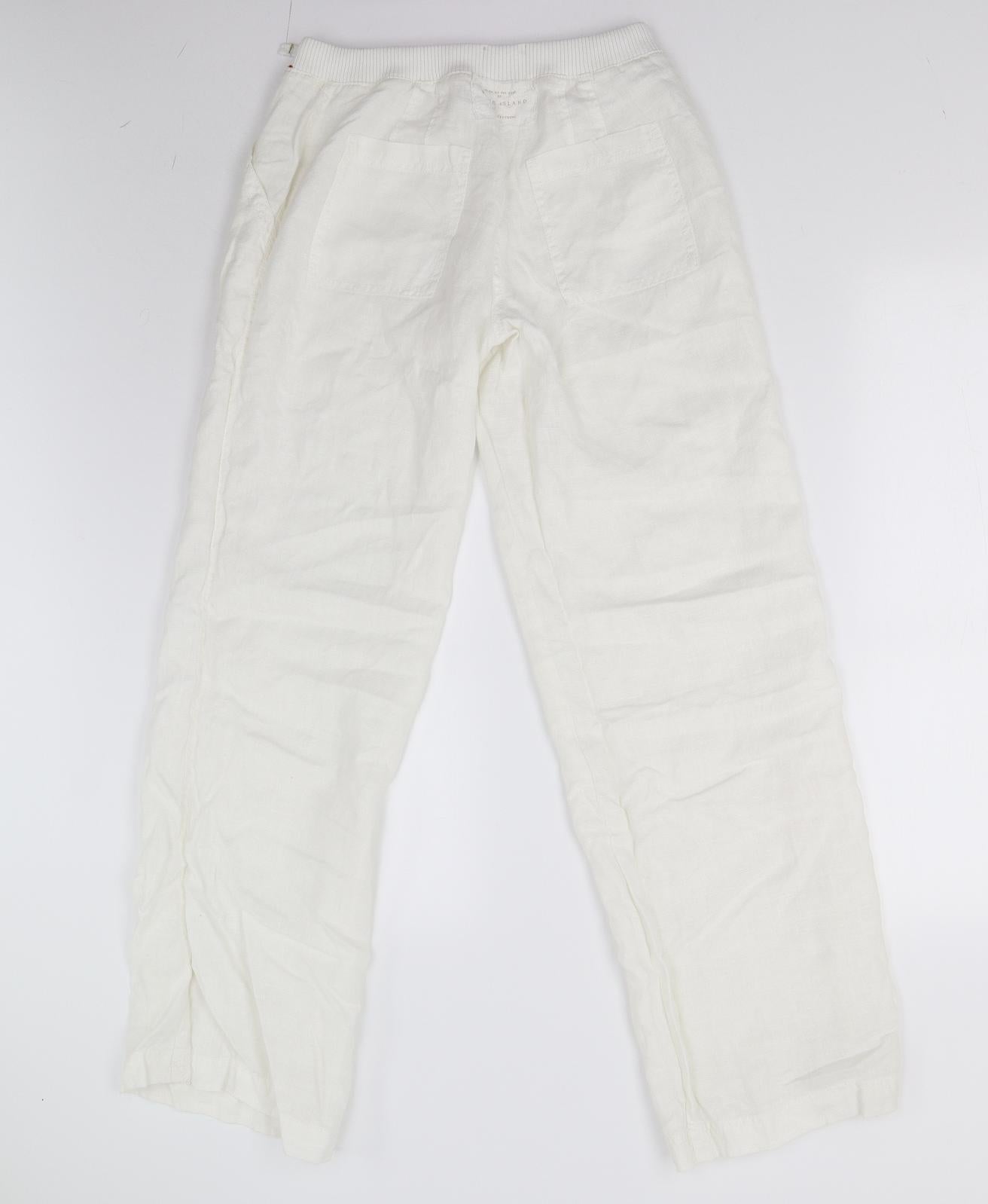 River Island Womens White   Trousers  Size 10 L31 in
