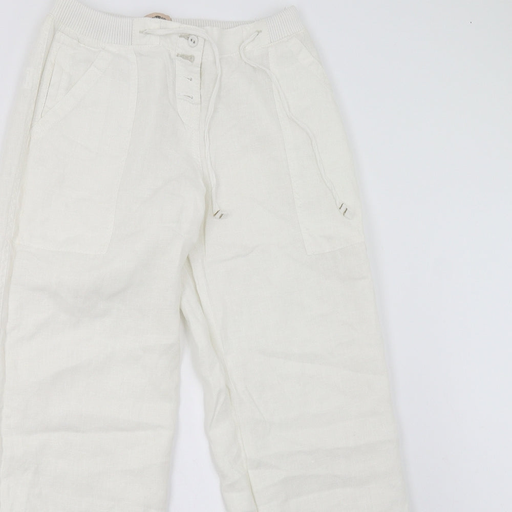 River Island Womens White   Trousers  Size 10 L31 in