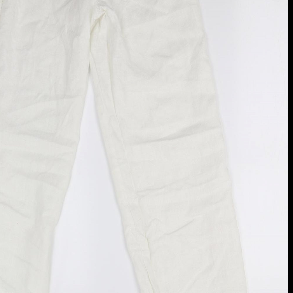 River Island Womens White   Trousers  Size 10 L31 in