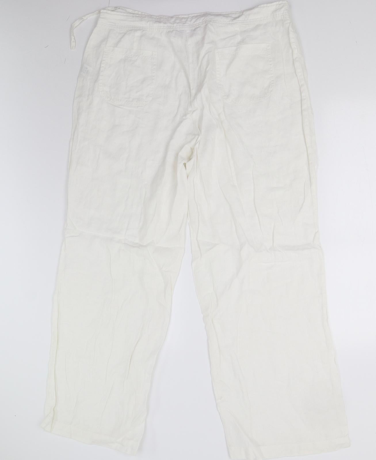 TU Womens White   Trousers  Size 16 L31 in - Long