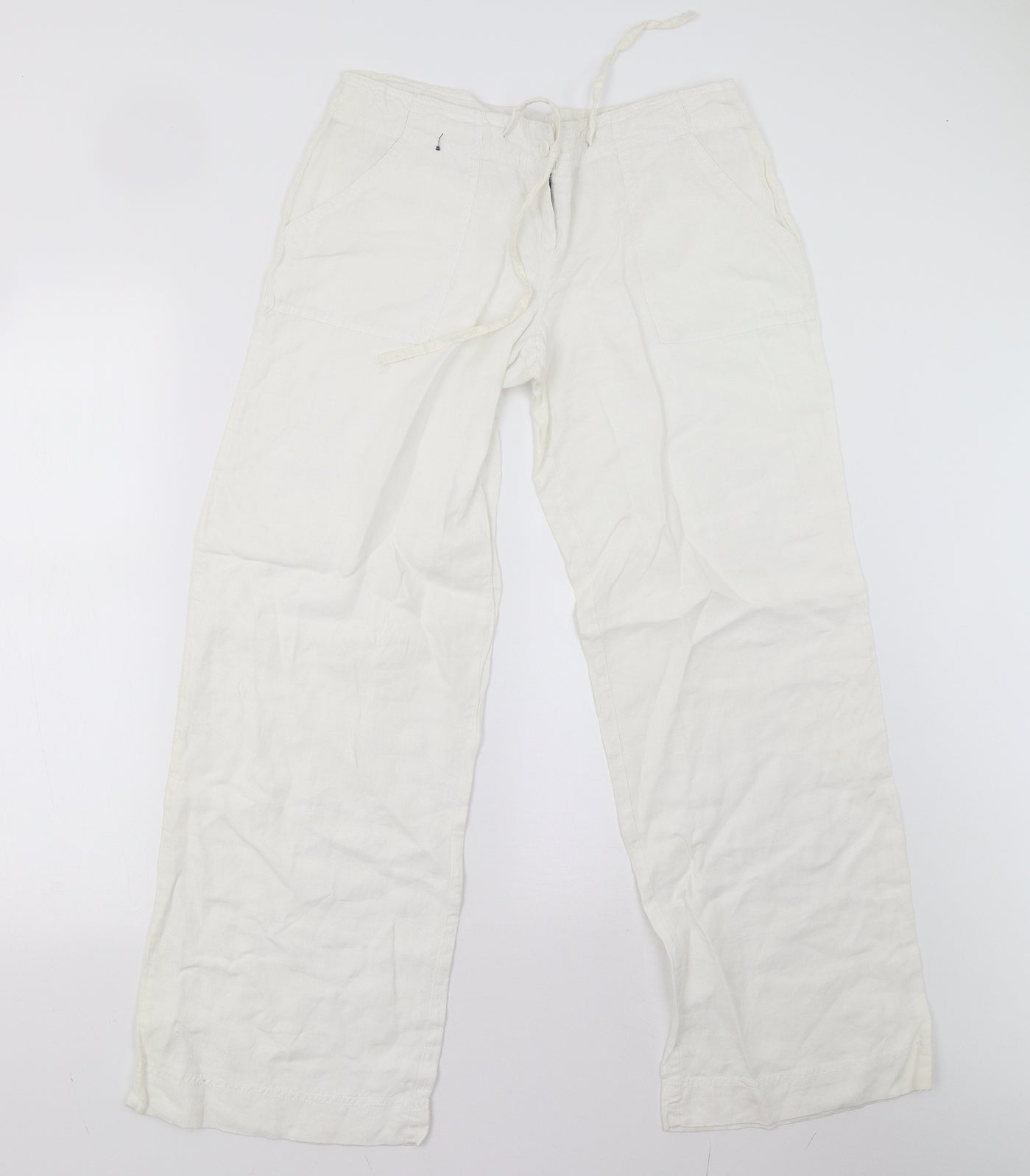 Primark Womens Ivory   Trousers  Size 10 L30 in