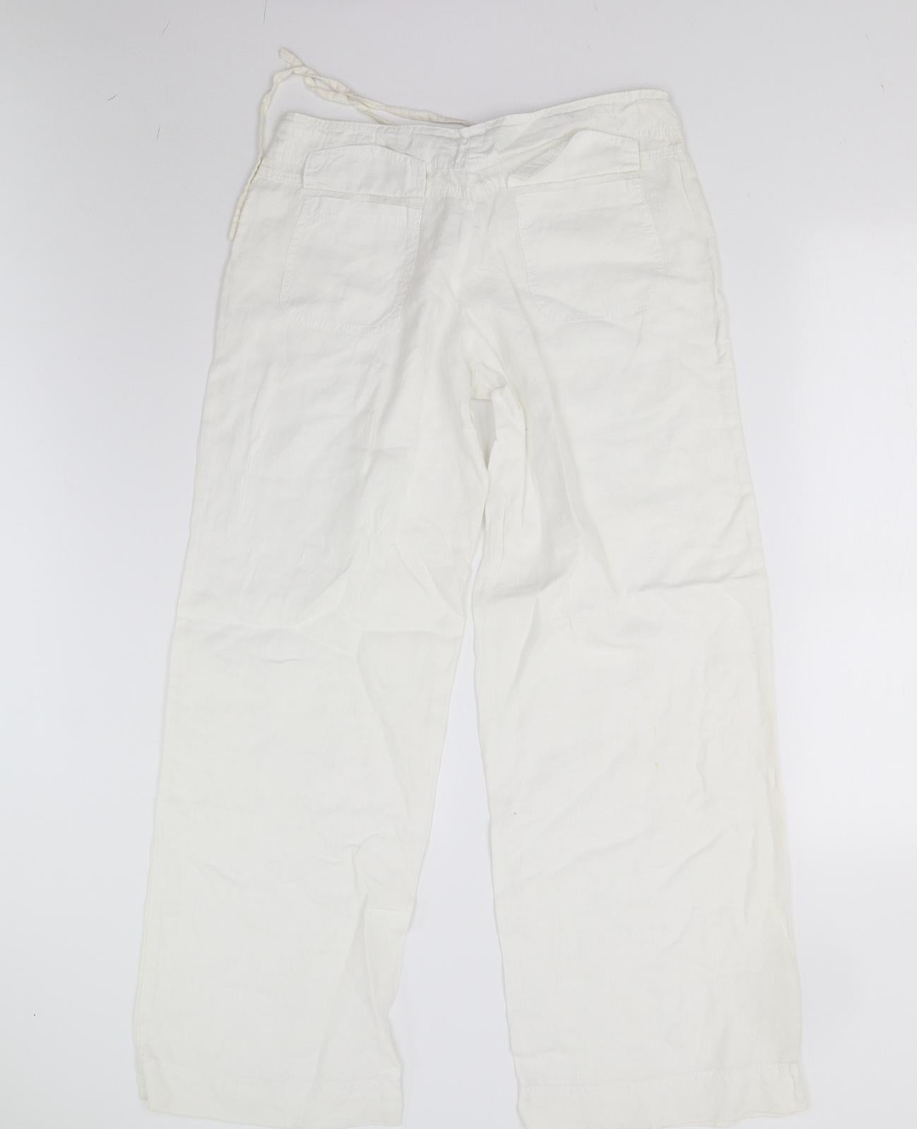 Primark Womens Ivory   Trousers  Size 10 L30 in