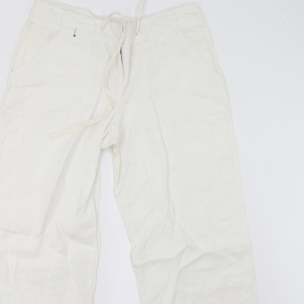 Primark Womens Ivory   Trousers  Size 10 L30 in