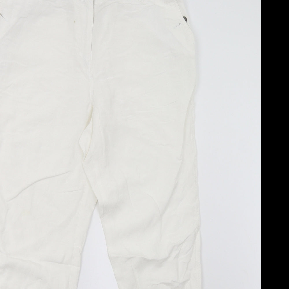 Red Herring Womens White   Trousers  Size 12 L30 in