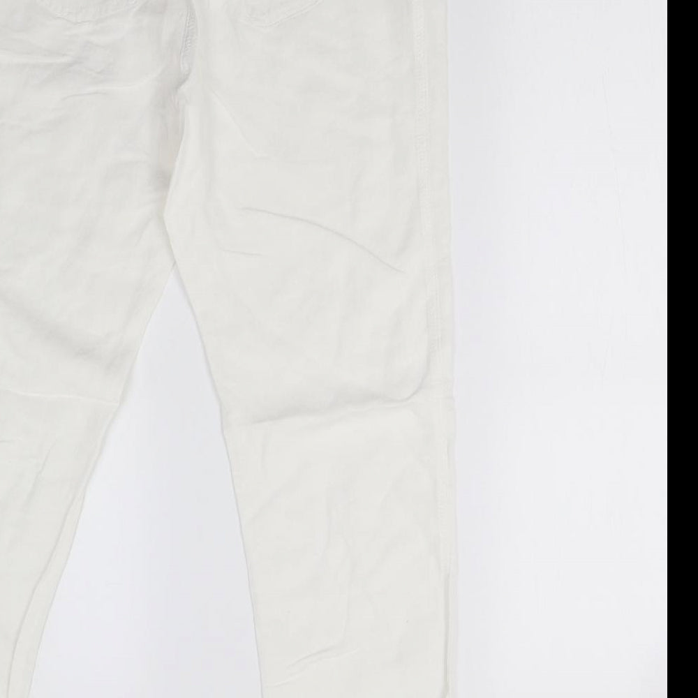 Red Herring Womens White   Trousers  Size 12 L30 in