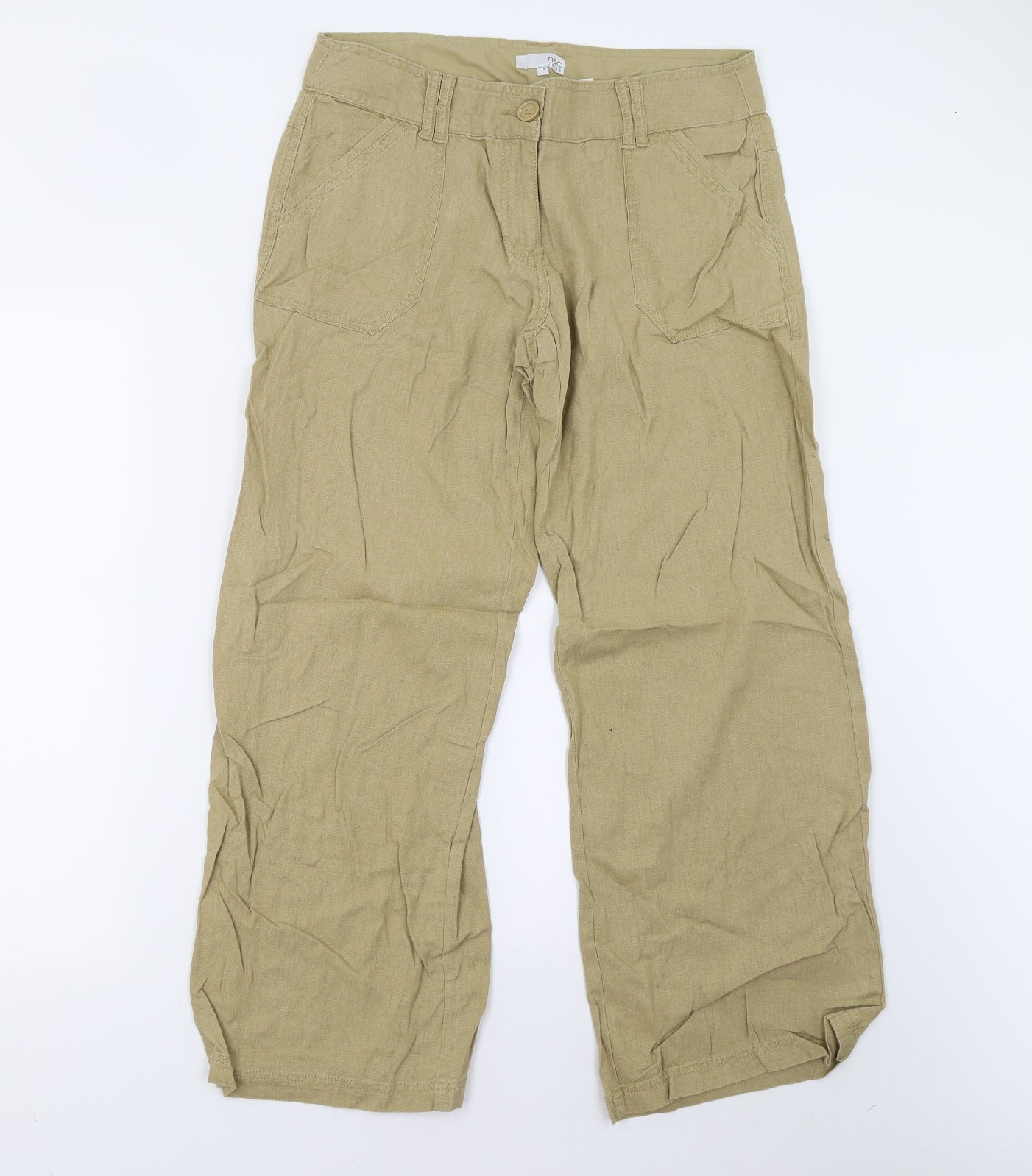 Next Petite Womens Brown   Trousers  Size 12 L29 in