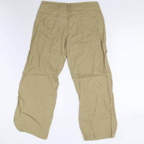 Next Petite Womens Brown   Trousers  Size 12 L29 in