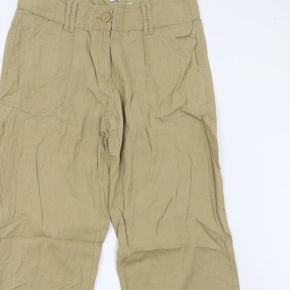 Next Petite Womens Brown   Trousers  Size 12 L29 in
