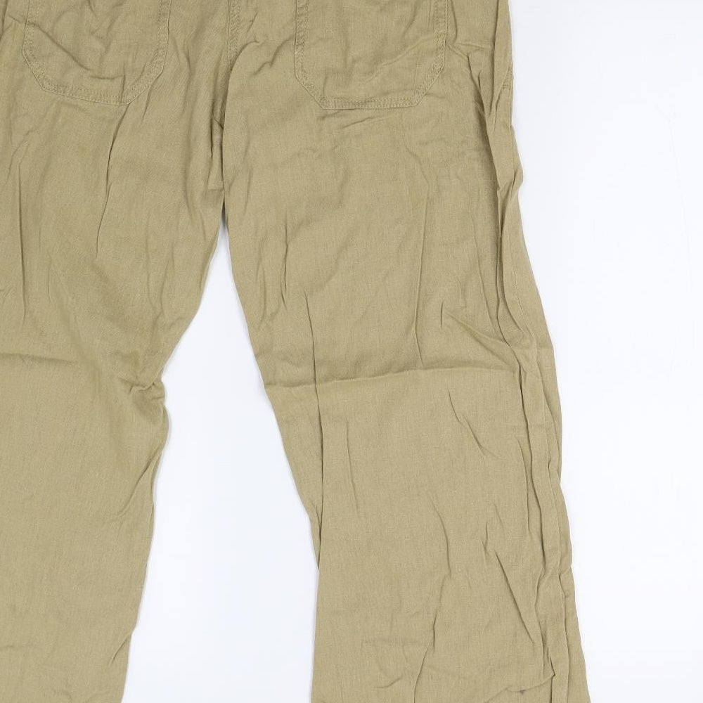 Next Petite Womens Brown   Trousers  Size 12 L29 in