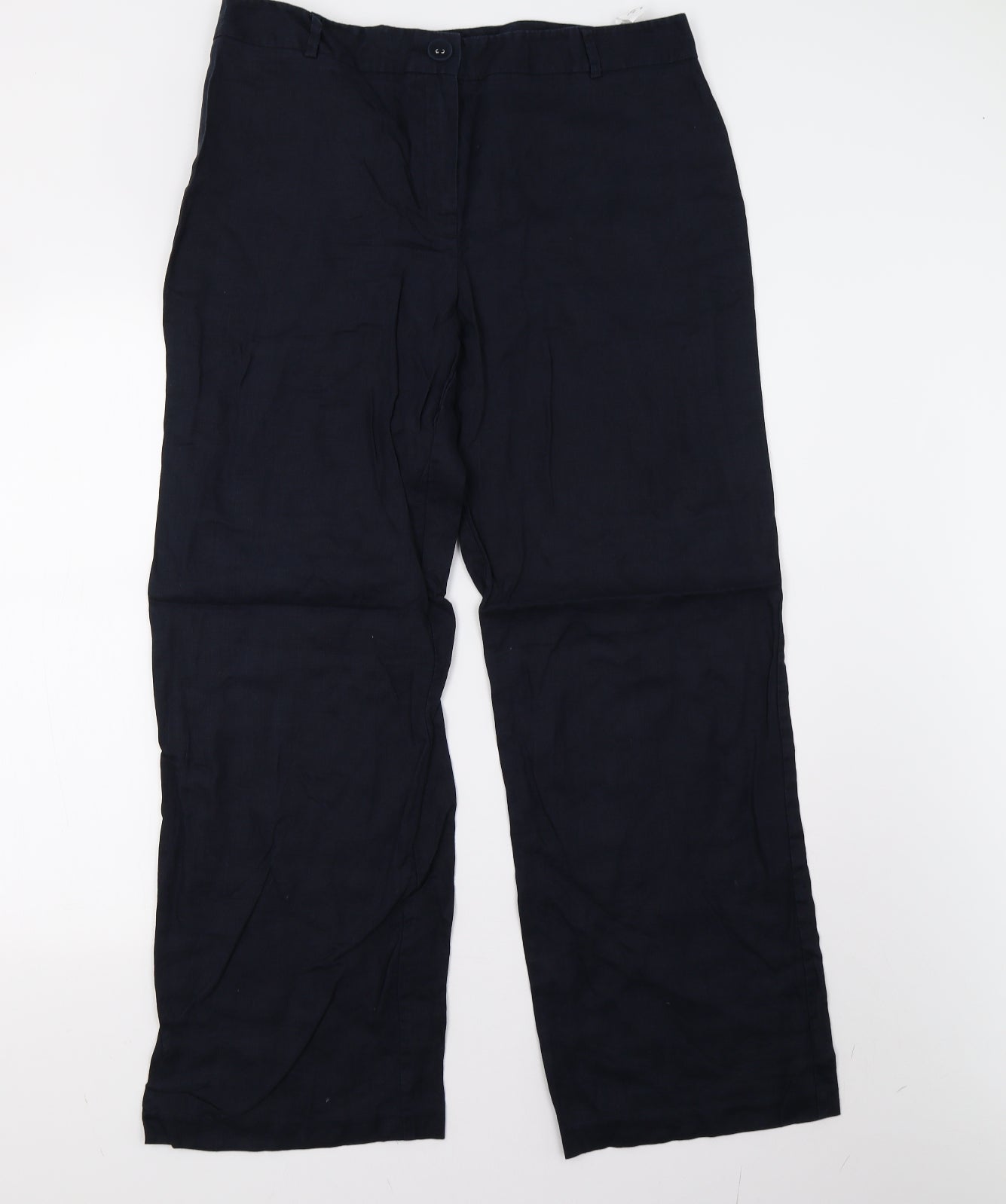M&S Womens Blue   Trousers  Size 16 L30 in