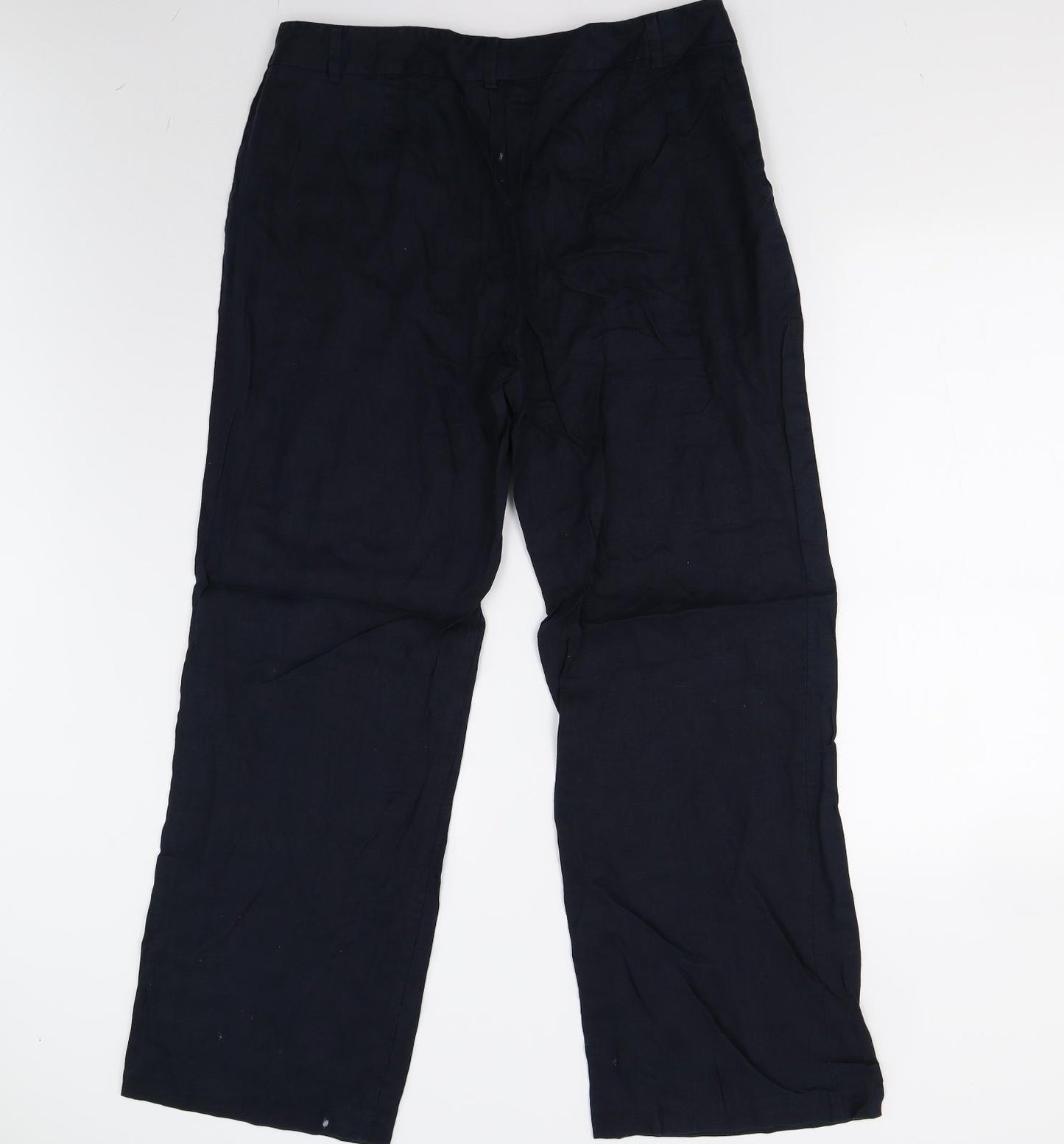 M&S Womens Blue   Trousers  Size 16 L30 in