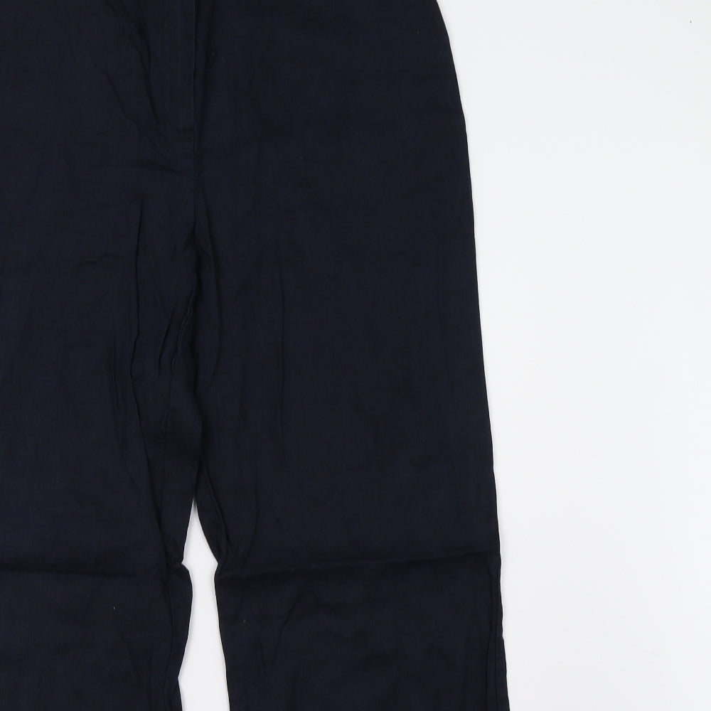 M&S Womens Blue   Trousers  Size 16 L30 in