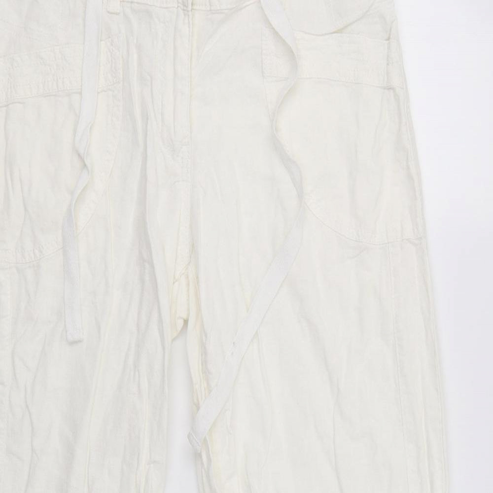 NEXT Womens Ivory   Trousers  Size 12 L28 in