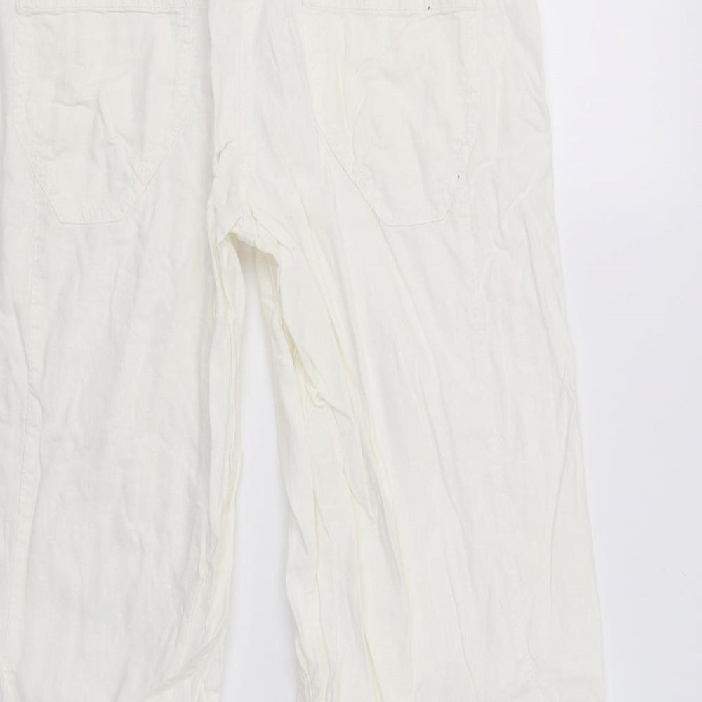 NEXT Womens Ivory   Trousers  Size 12 L28 in