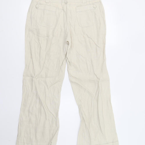 George Womens Beige   Trousers  Size 10 L29 in