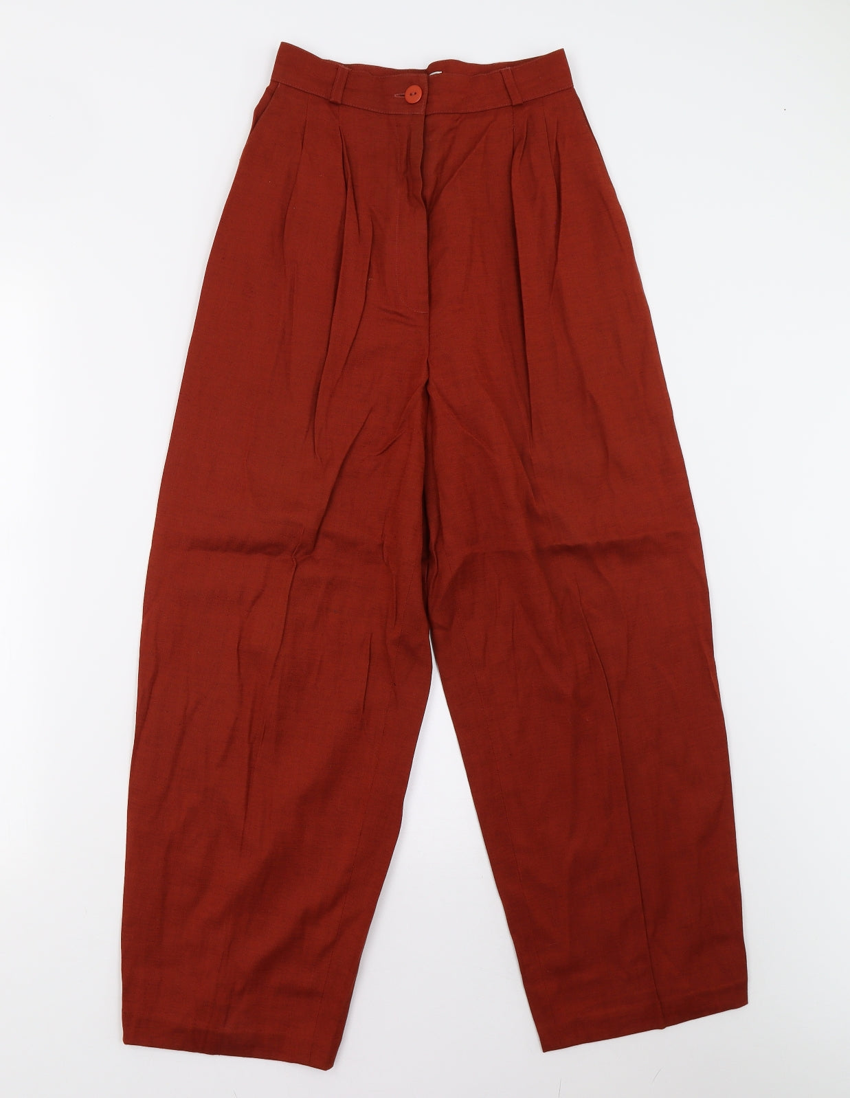 Planet Womens Orange   Chino Trousers Size 8 L26 in