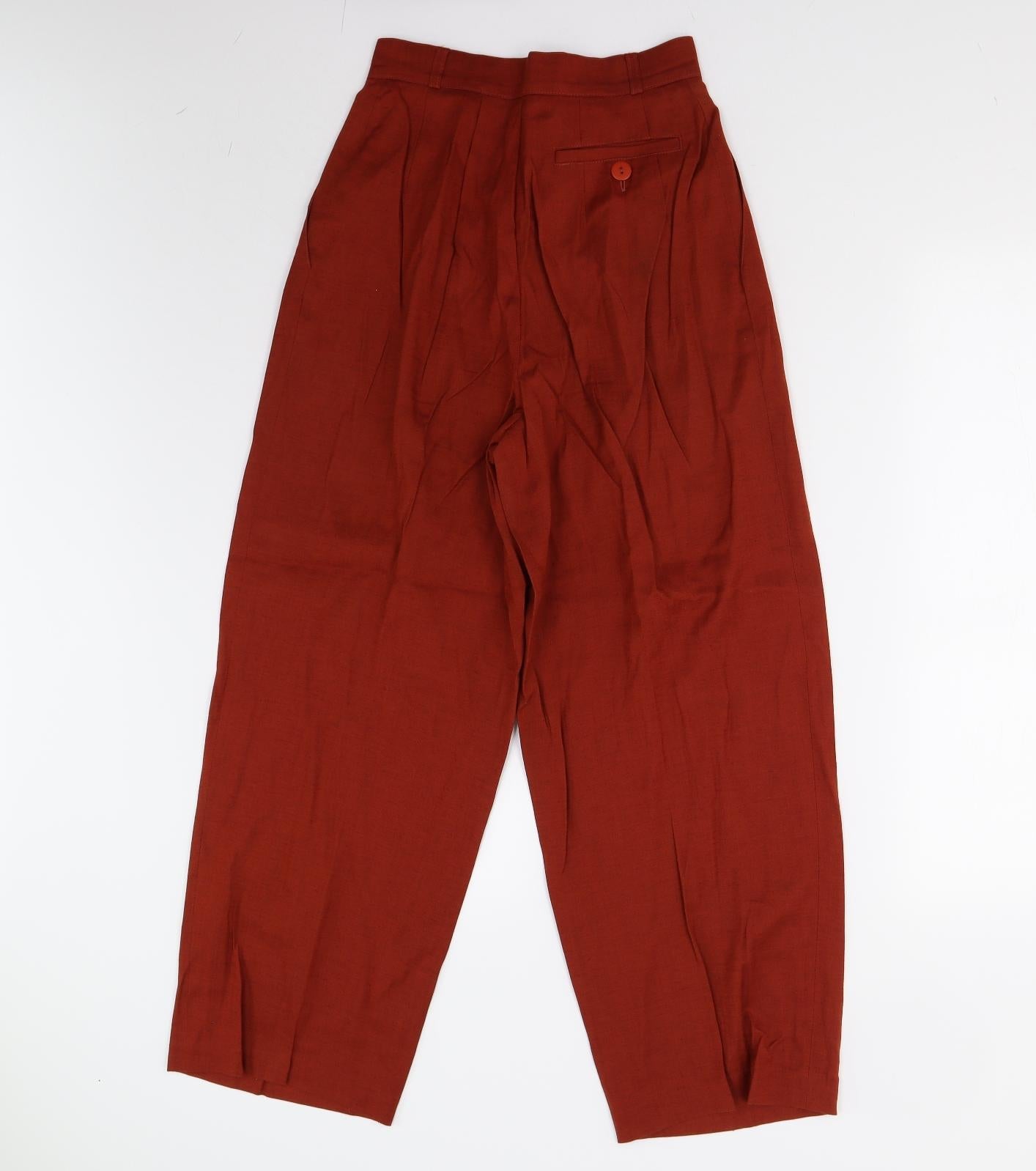 Planet Womens Orange   Chino Trousers Size 8 L26 in