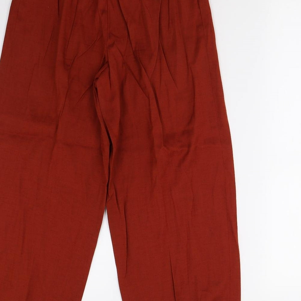 Planet Womens Orange   Chino Trousers Size 8 L26 in