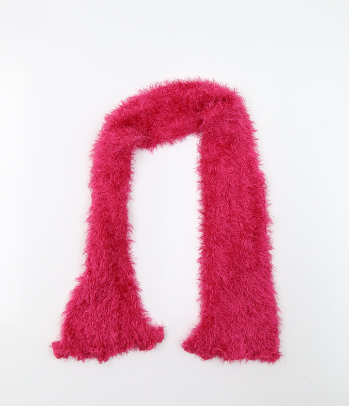 Preworn Womens Pink  Knit  Scarf