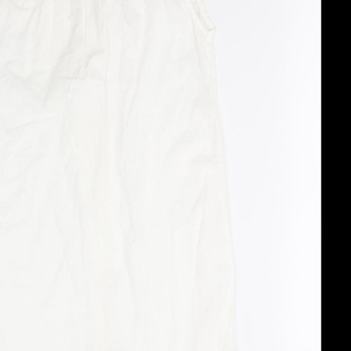 B. Young Womens Ivory   Shirt Dress  Size 8