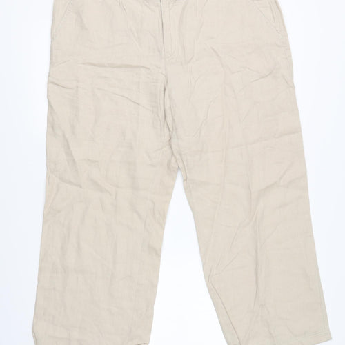 Jackpot Womens Beige   Trousers  Size 38 in L24 in