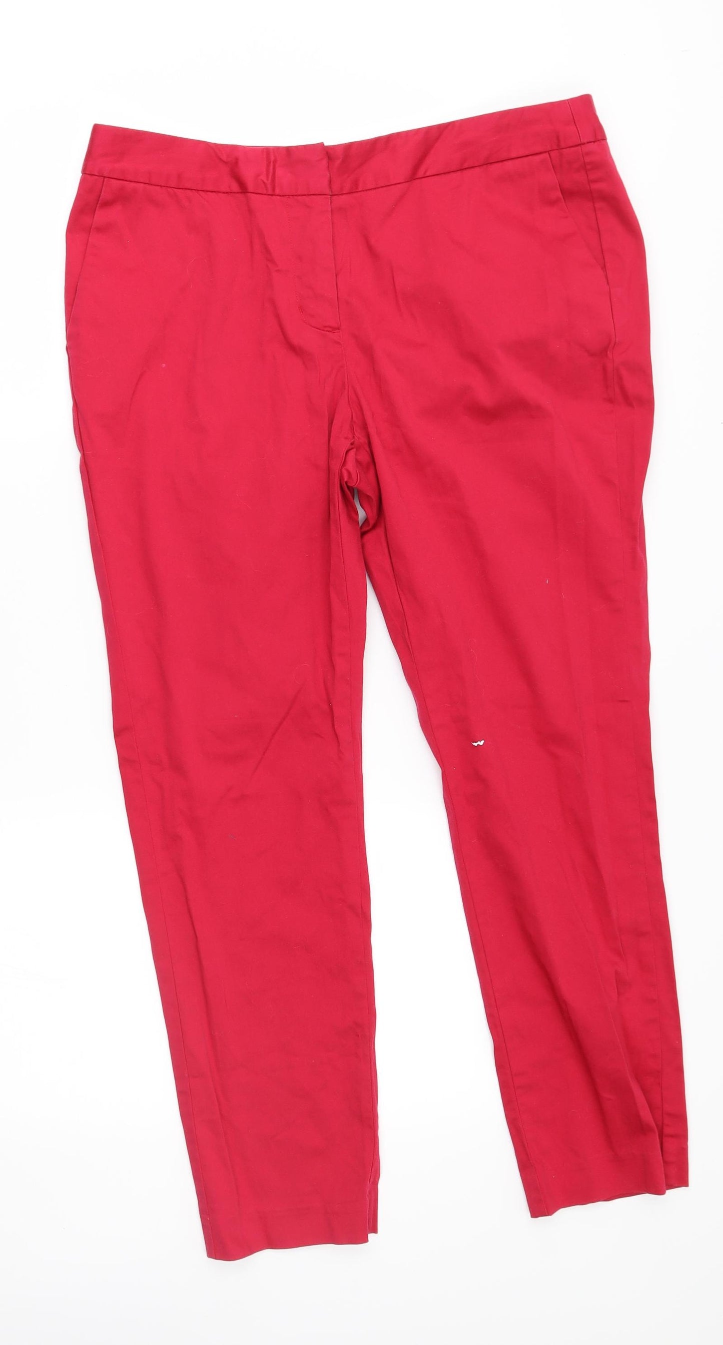 Laura Ashley Womens Red   Trousers  Size 14 L26 in