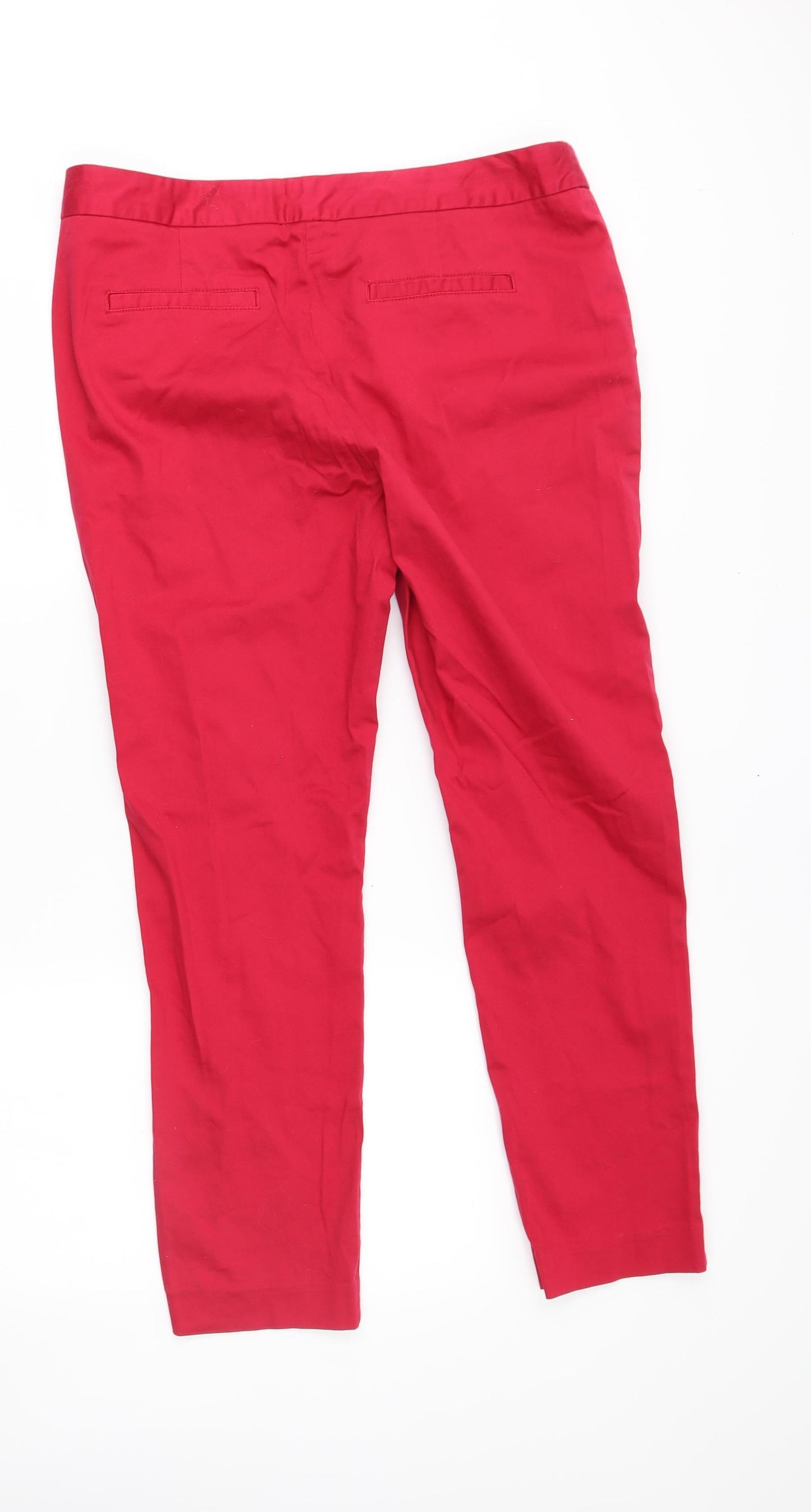 Laura Ashley Womens Red   Trousers  Size 14 L26 in