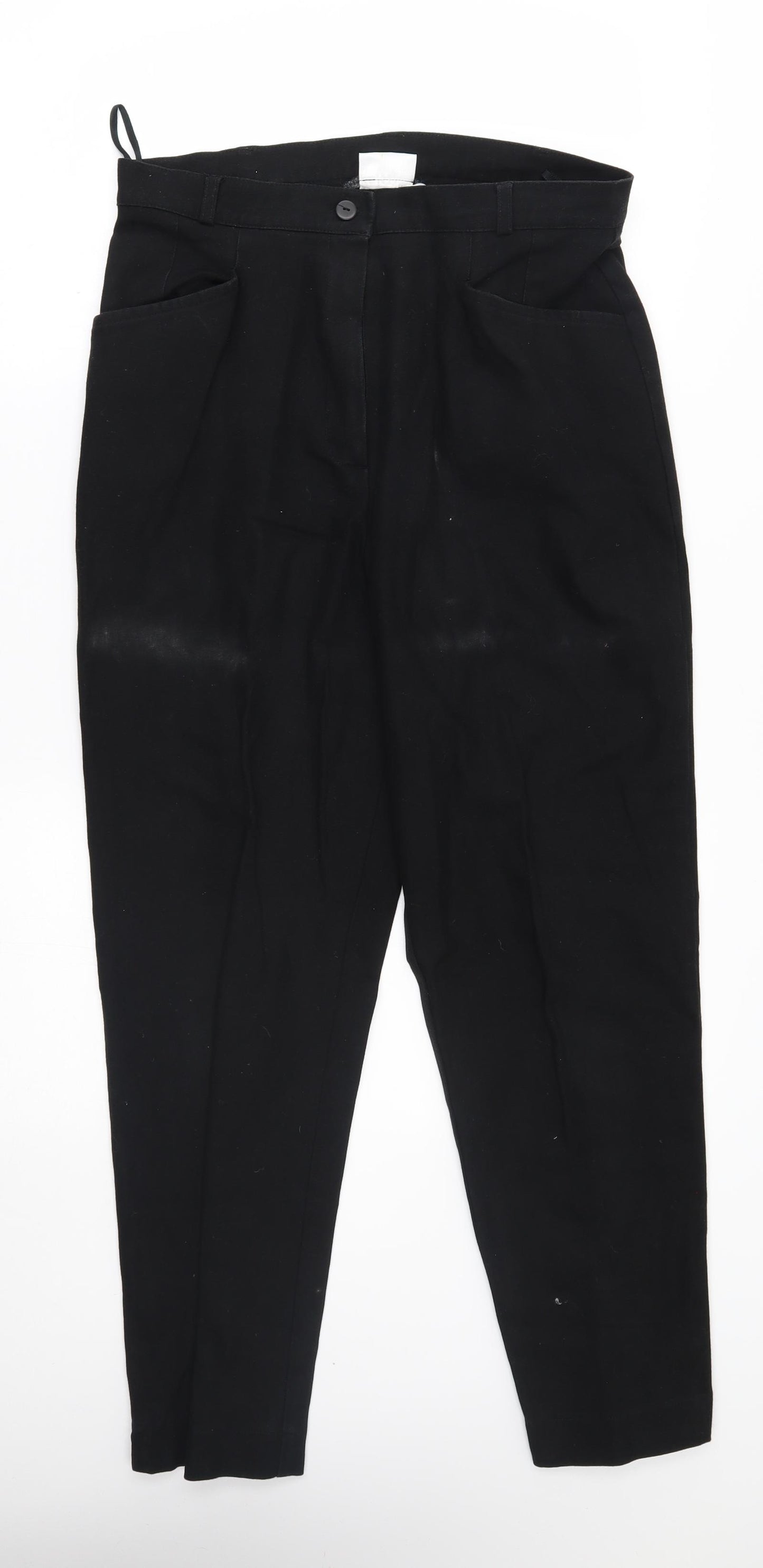 Essentials Womens Black   Carrot Trousers Size 16 L26 in