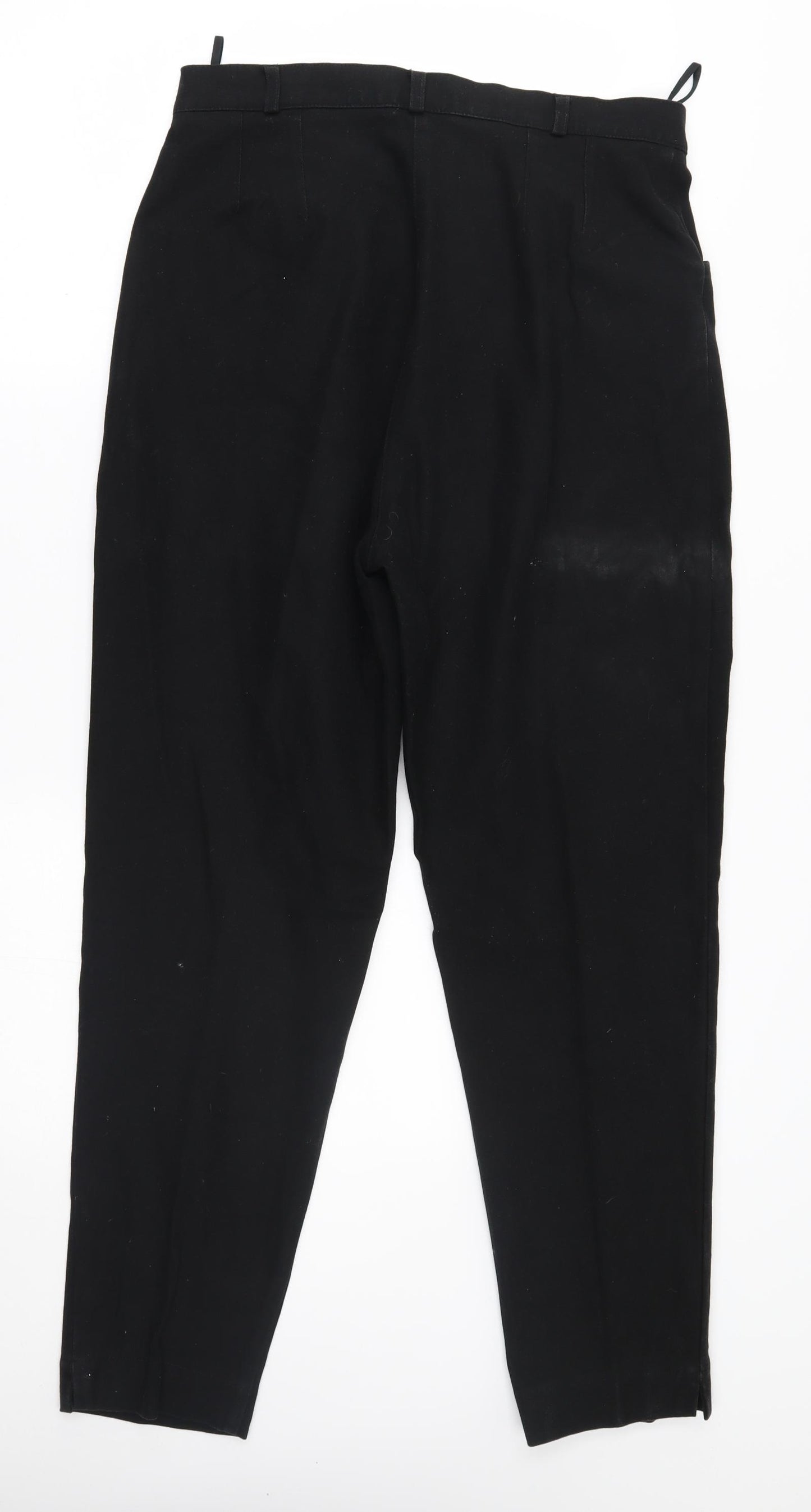 Essentials Womens Black   Carrot Trousers Size 16 L26 in