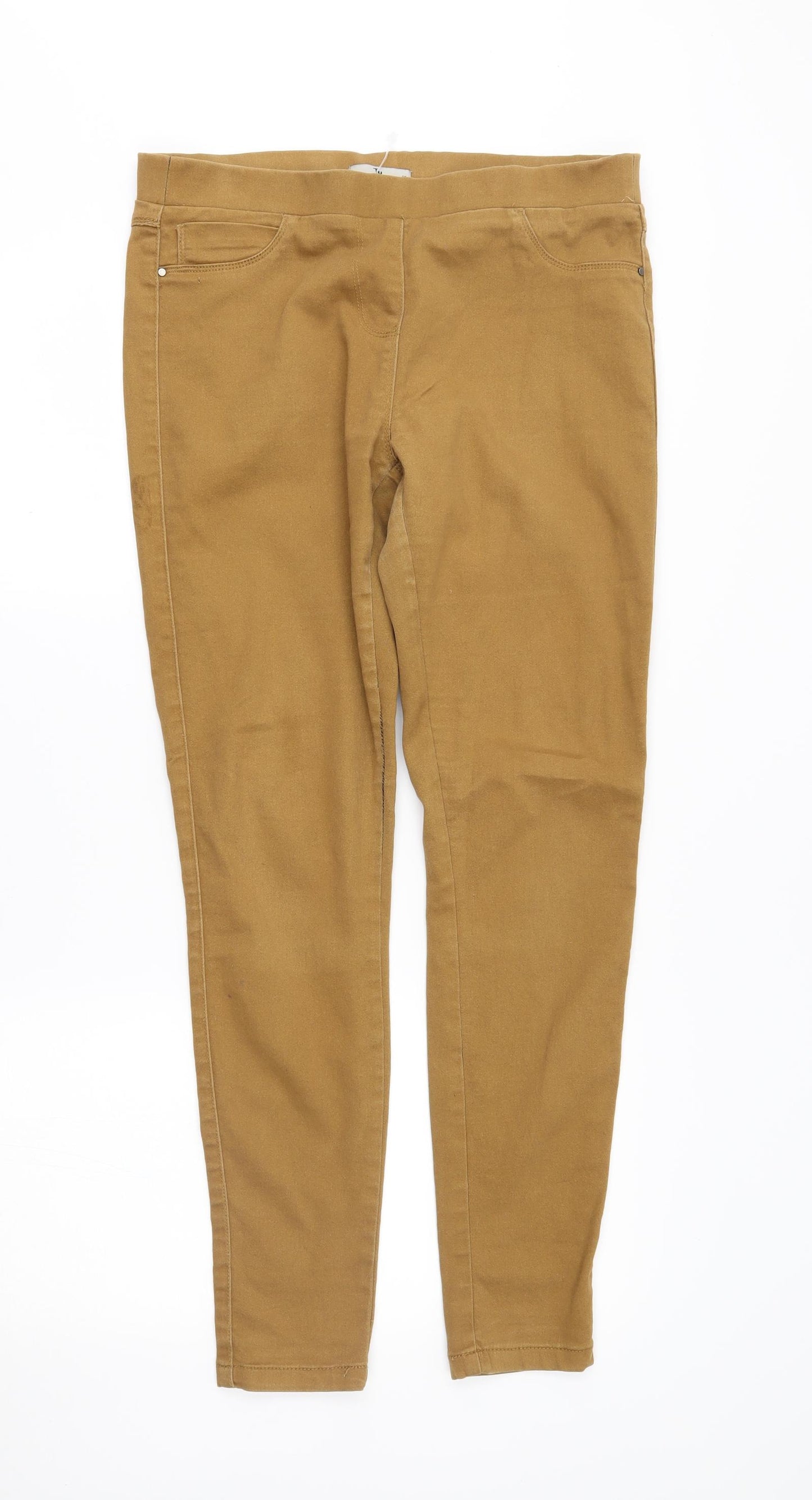 TU Womens Gold   Jegging Jeans Size 12 L31 in