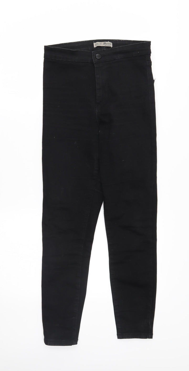 denim co Womens Black Skinny Jeans Size 10 L25 in