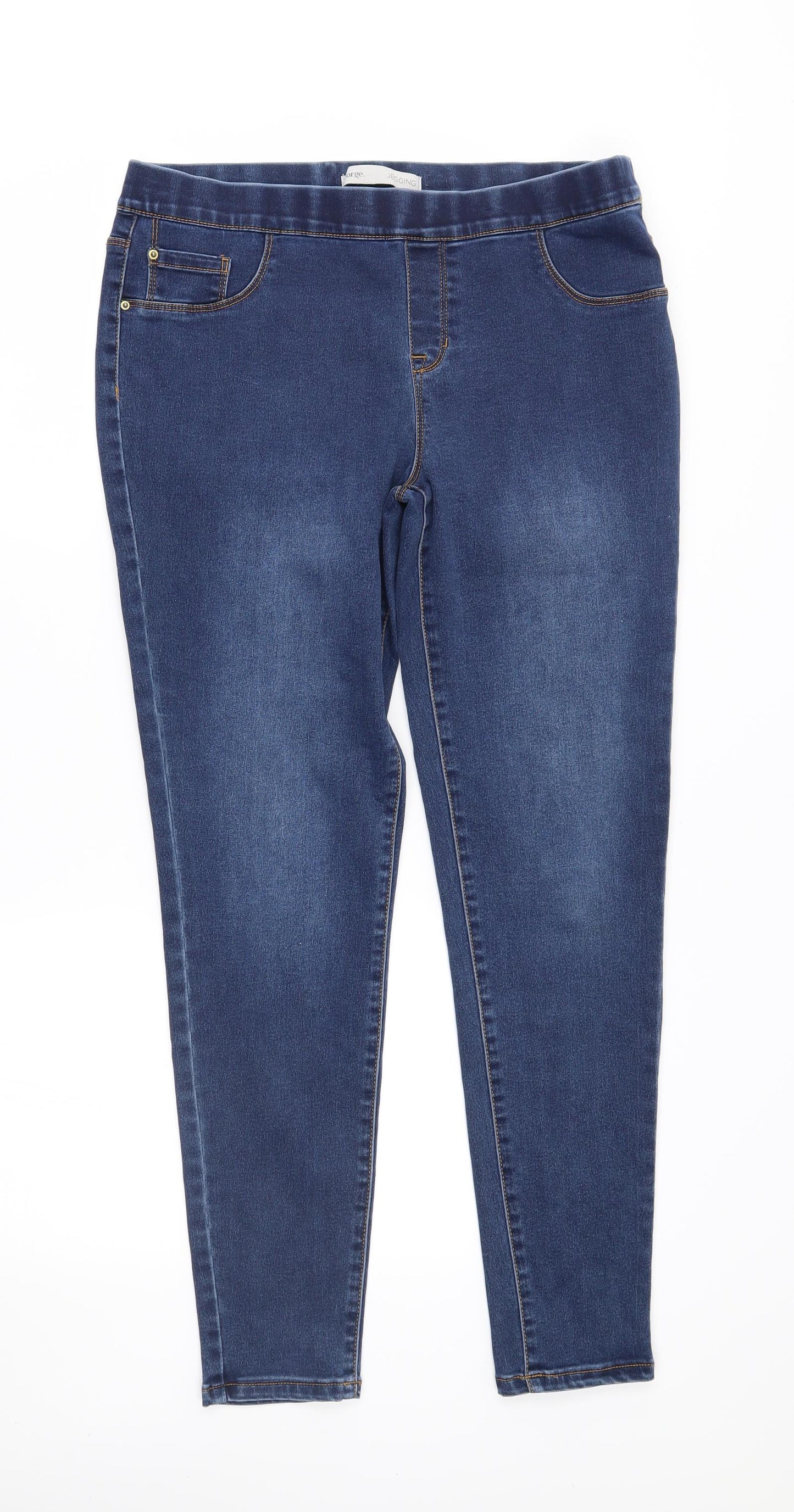 George Womens Blue   Jegging Jeans Size 14 L29 in