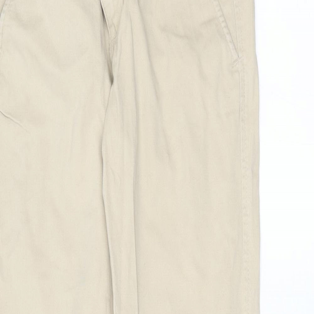 Preworn Womens Beige   Chino Trousers Size 12 L29 in