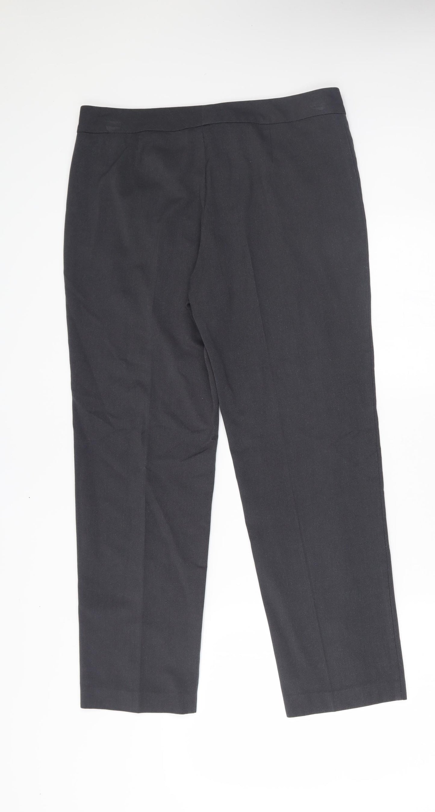 M&S Womens Grey   Trousers  Size 12 L26 in