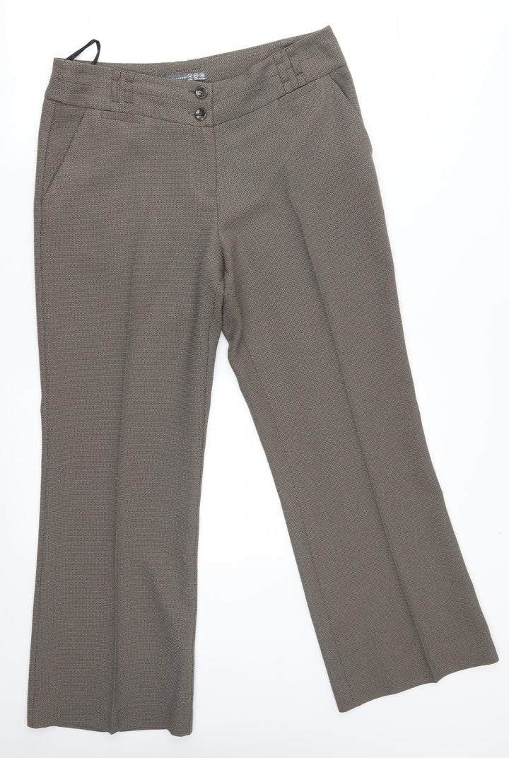Atmosphere Womens Beige   Trousers  Size 12 L25 in