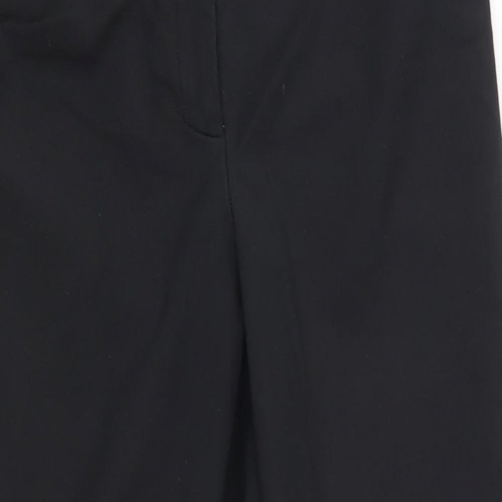NEXT Womens Black   Capri Trousers Size 10 L25 in