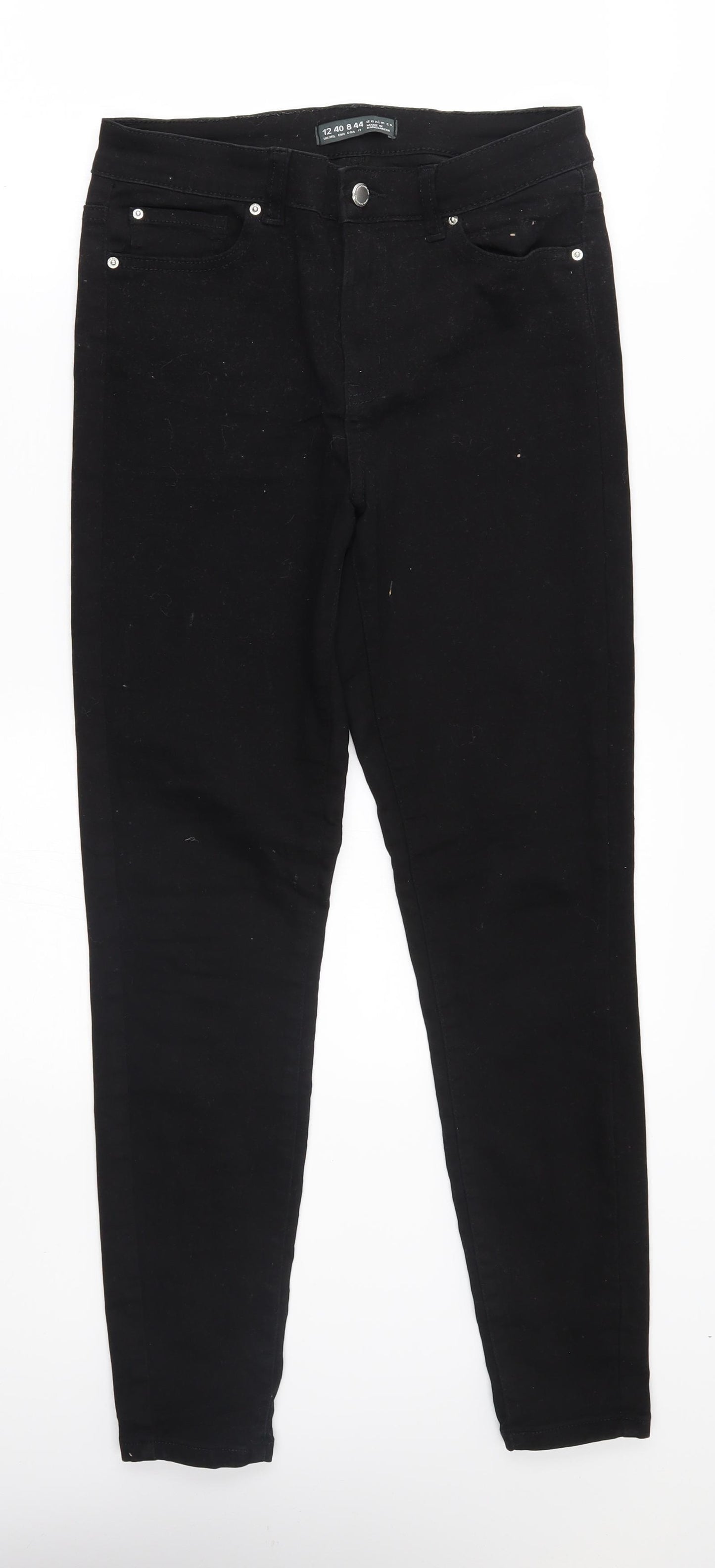 denim co Womens Black   Straight Jeans Size 12 L28 in