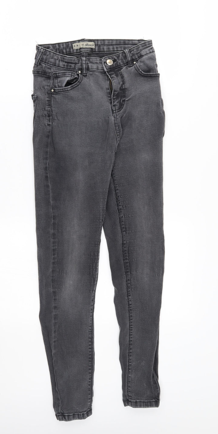 denim co Womens Grey Skinny Jeans Size 10 L26 in
